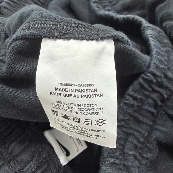 Nike Club Knit Jogger Sweatpants Men's Large Black Causal Cuffed FQ4330-010 - Picture 5 of 10